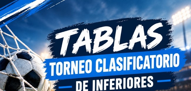 TABLAS TORNEO CLASIFICATORIO DE INFERIORES